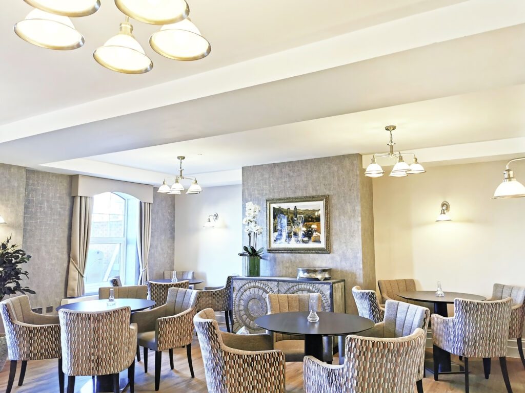 Luxury residential care dining room